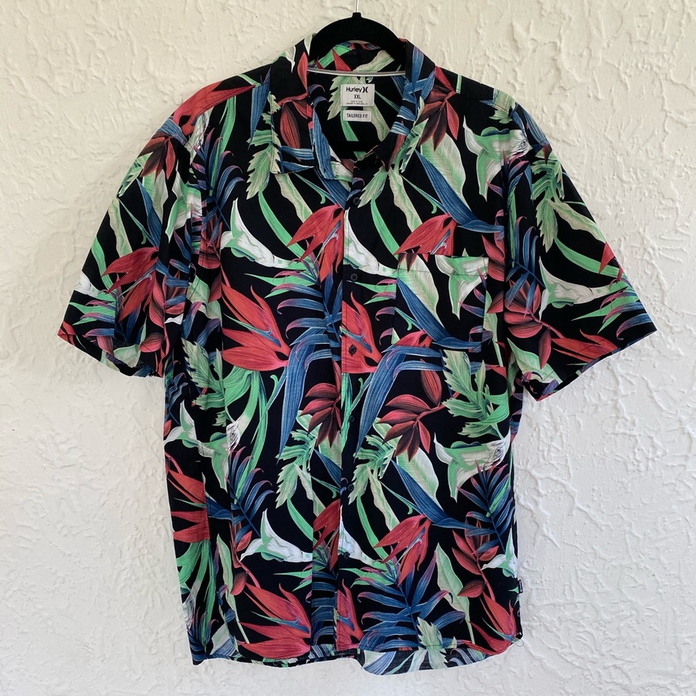Men’s Hurley Tailored Fit Tropical Button Down